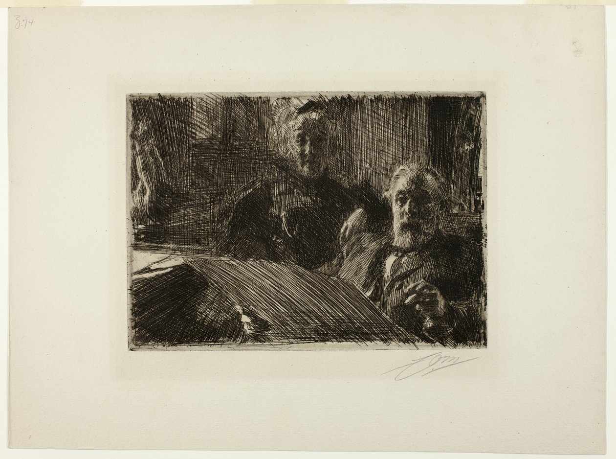 Bay ve Bayan Fürstenberg by Anders Leonard Zorn