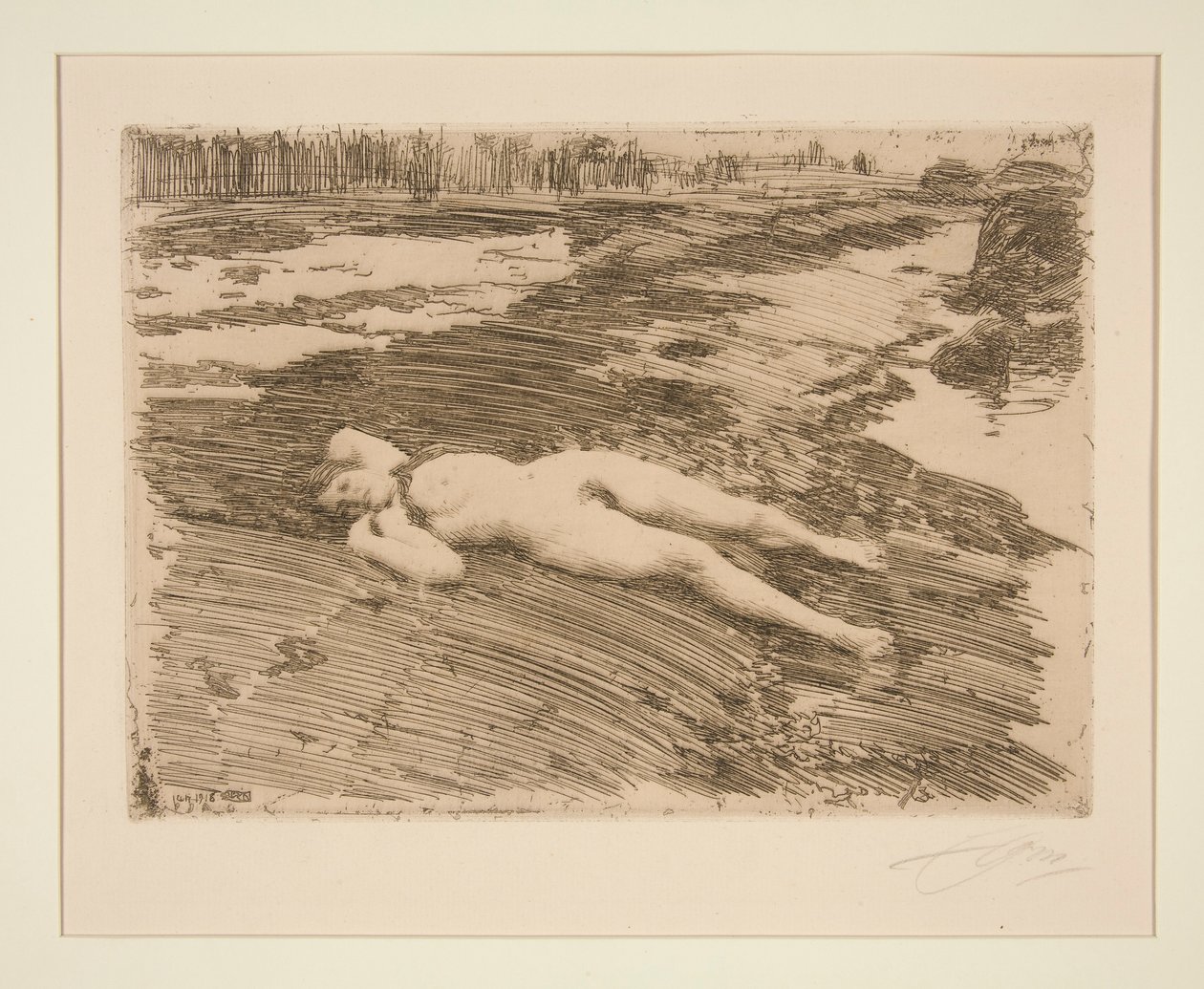 Kumlarda by Anders Leonard Zorn