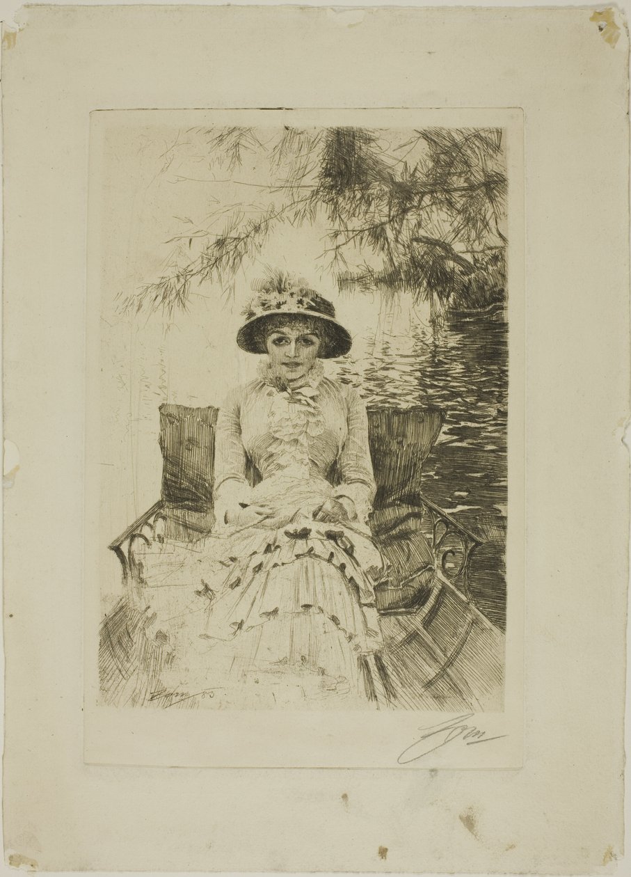 Thames üzerinde by Anders Leonard Zorn