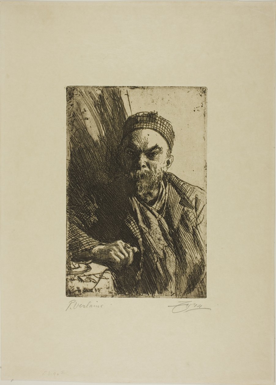 Paul Verlaine II by Anders Leonard Zorn