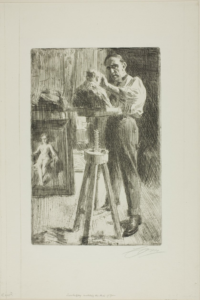 Prens Paul Troubetzköy I (Tüm uzunluk) by Anders Leonard Zorn