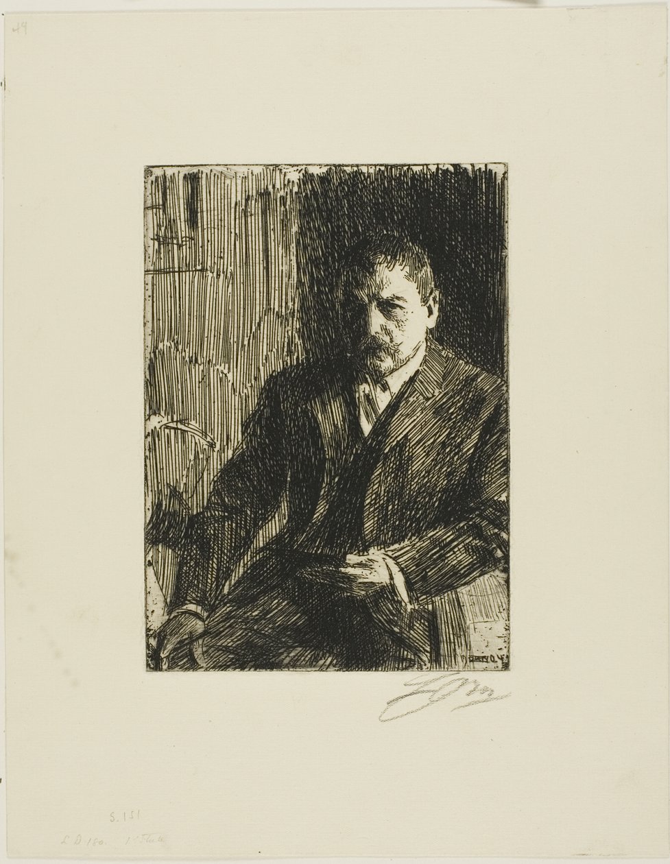Otoportre 1904 I by Anders Leonard Zorn