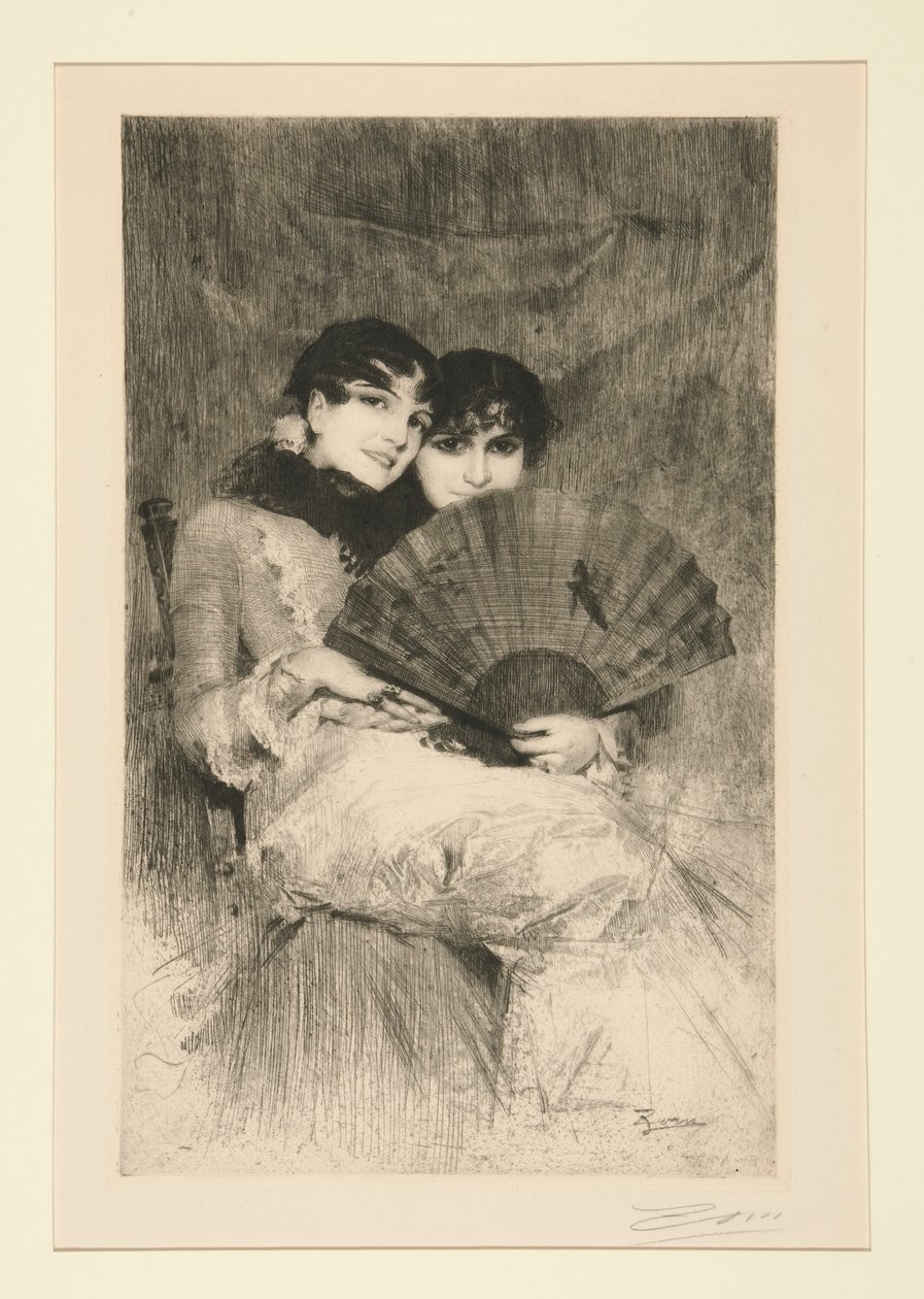İspanyol Kızkardeşler by Anders Leonard Zorn
