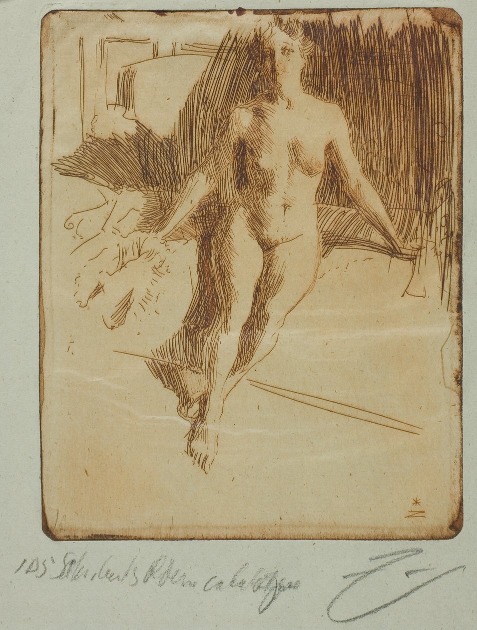 Modelden Çalışma by Anders Leonard Zorn