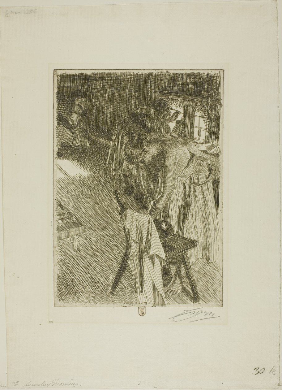 Pazar sabahı by Anders Leonard Zorn