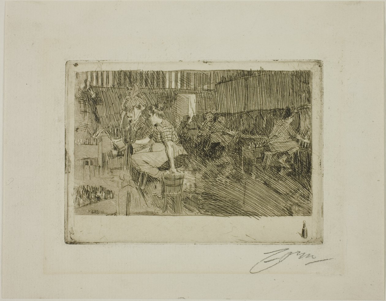 Küçük Bira Fabrikası by Anders Leonard Zorn