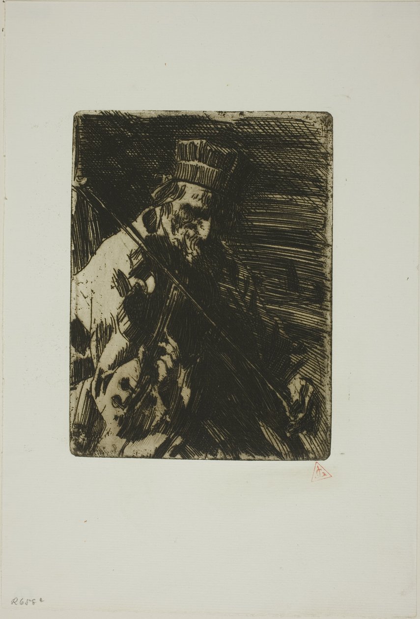 köy kemancısı by Anders Leonard Zorn