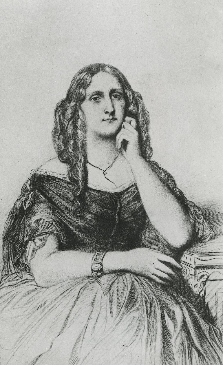 Delphine de Girardin  by Andre Adolphe Eugene Disderi