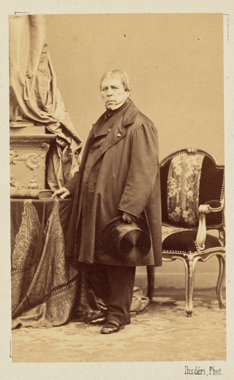 Jean-Auguste-Dominique Ingres, yaklaşık 1860. by Andre Adolphe Eugene Disderi