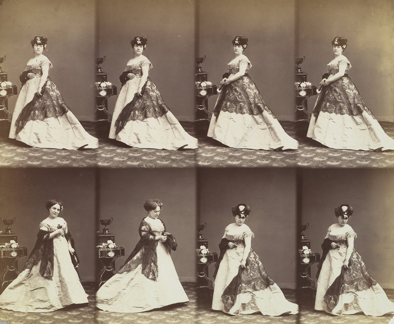 Louise Abigdon, 1866. by Andre Adolphe Eugene Disderi