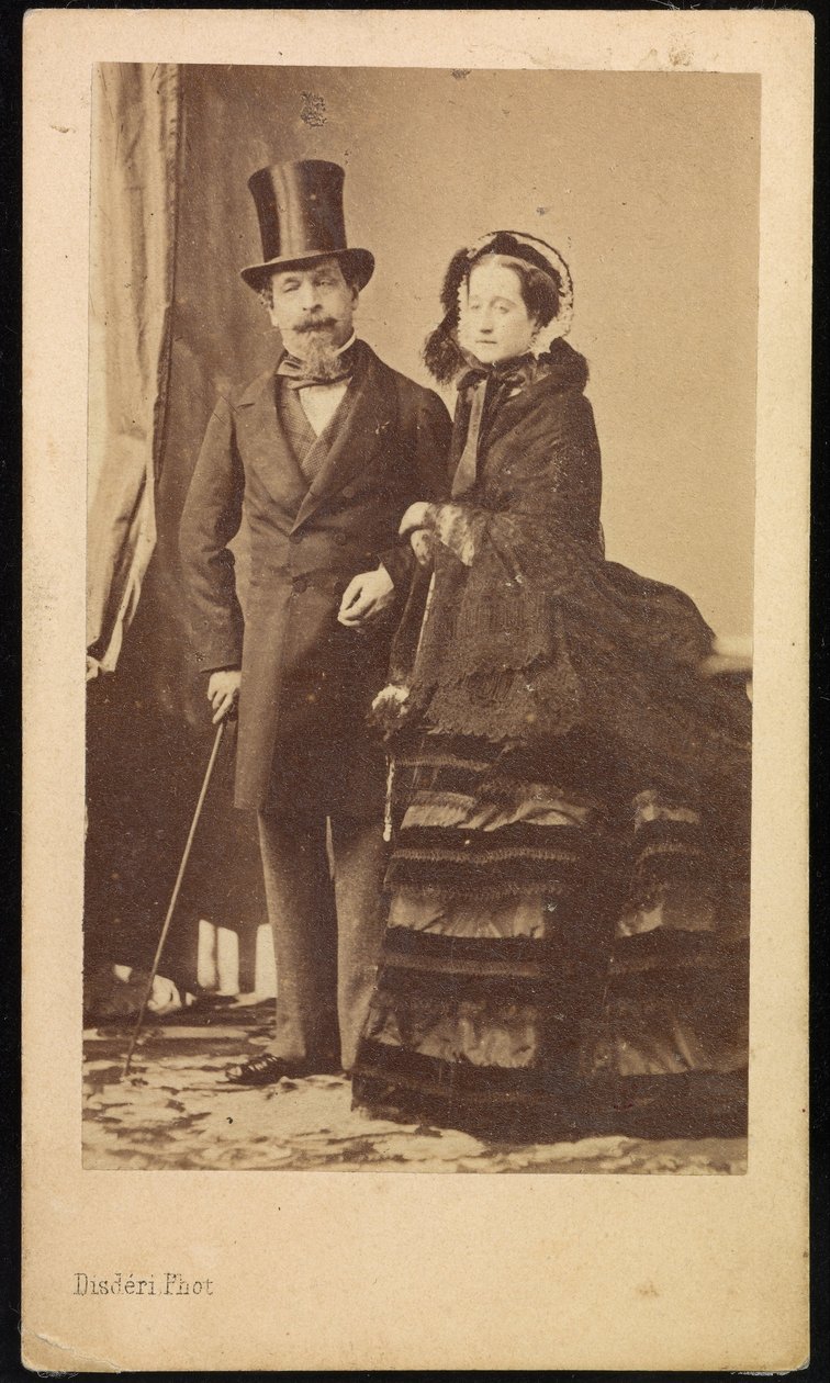 Napolyon III ve Eugenie by Andre Adolphe Eugene Disderi