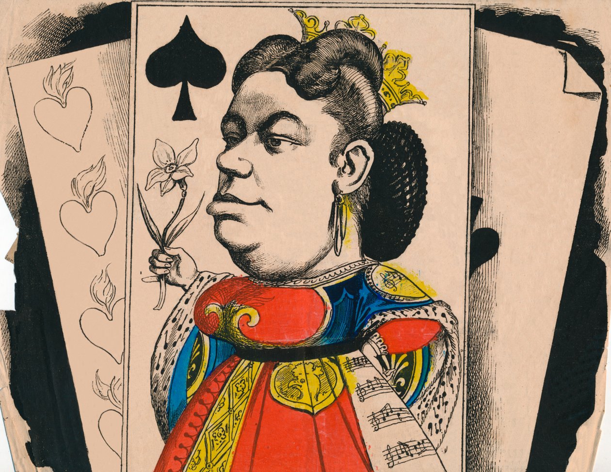 Opera tiyatrosundan Marie Sass, 1867. by Andre Gill