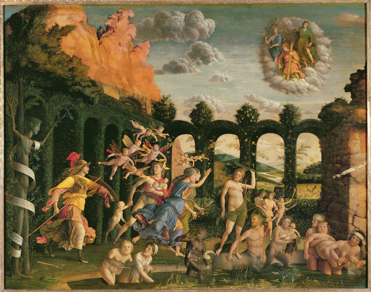 Minerva Erdem Bahçesinden Kötülüklerin Peşinde by Andrea Mantegna