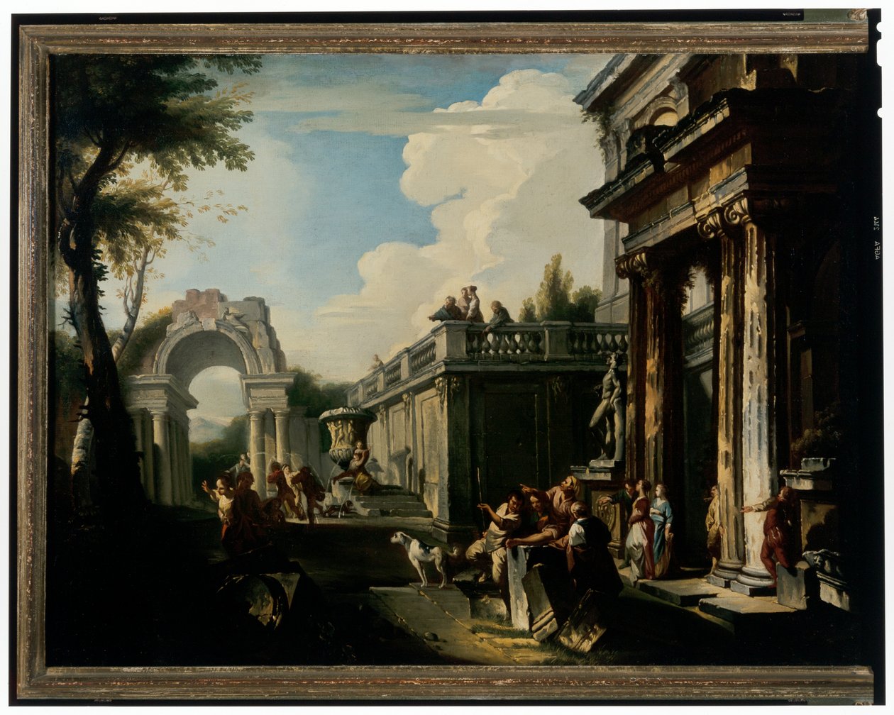 Çeşmeli Mimari Capriccio by Andrea Locatelli