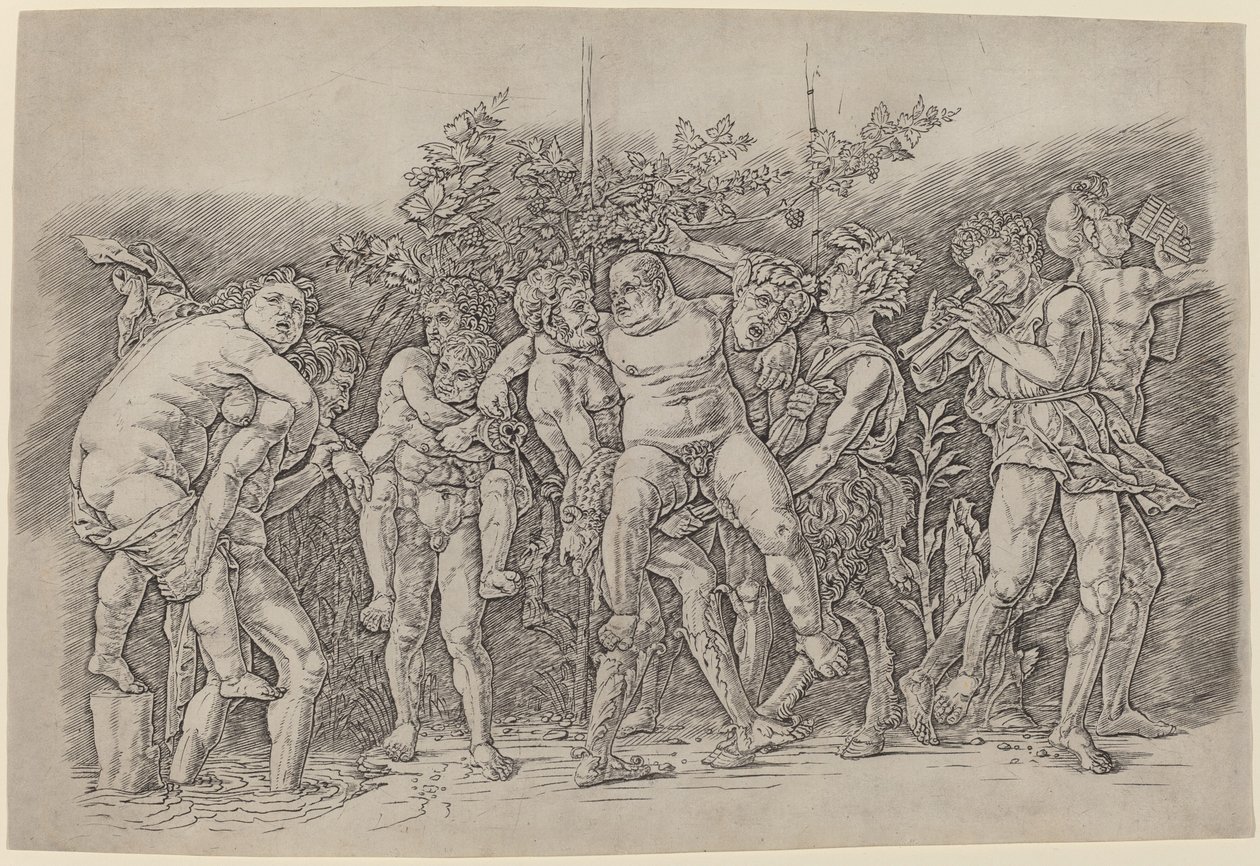Silenus ile Bacchanal by Andrea Mantegna
