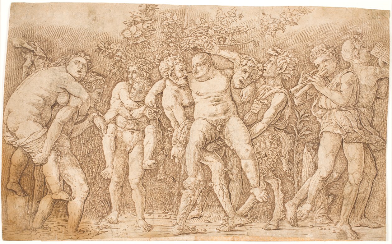 Silén ile arka kanal by Andrea Mantegna