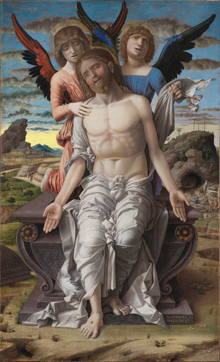 Acı Çeken Kurtarıcı Olarak Mesih by Andrea Mantegna