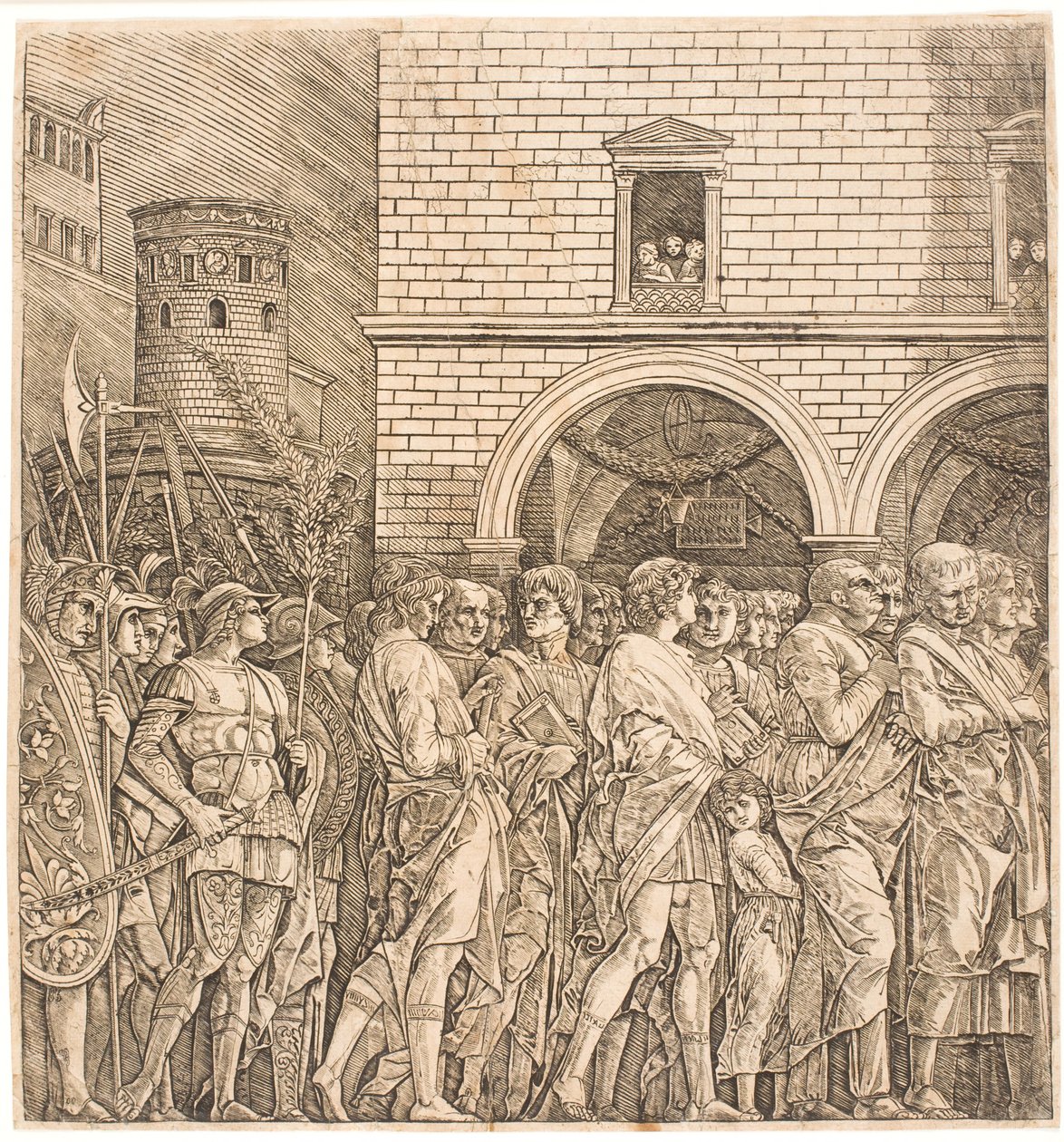 Roma Senatosu bir zaferi takip ediyor by Andrea Mantegna