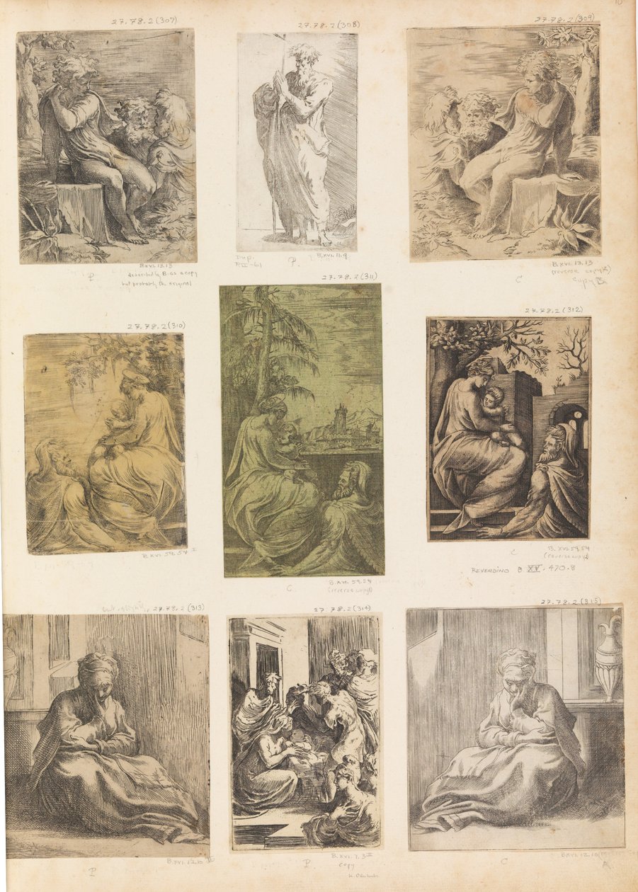 Kutsal Aile, ca. 1538-42 . by Andrea Schiavone