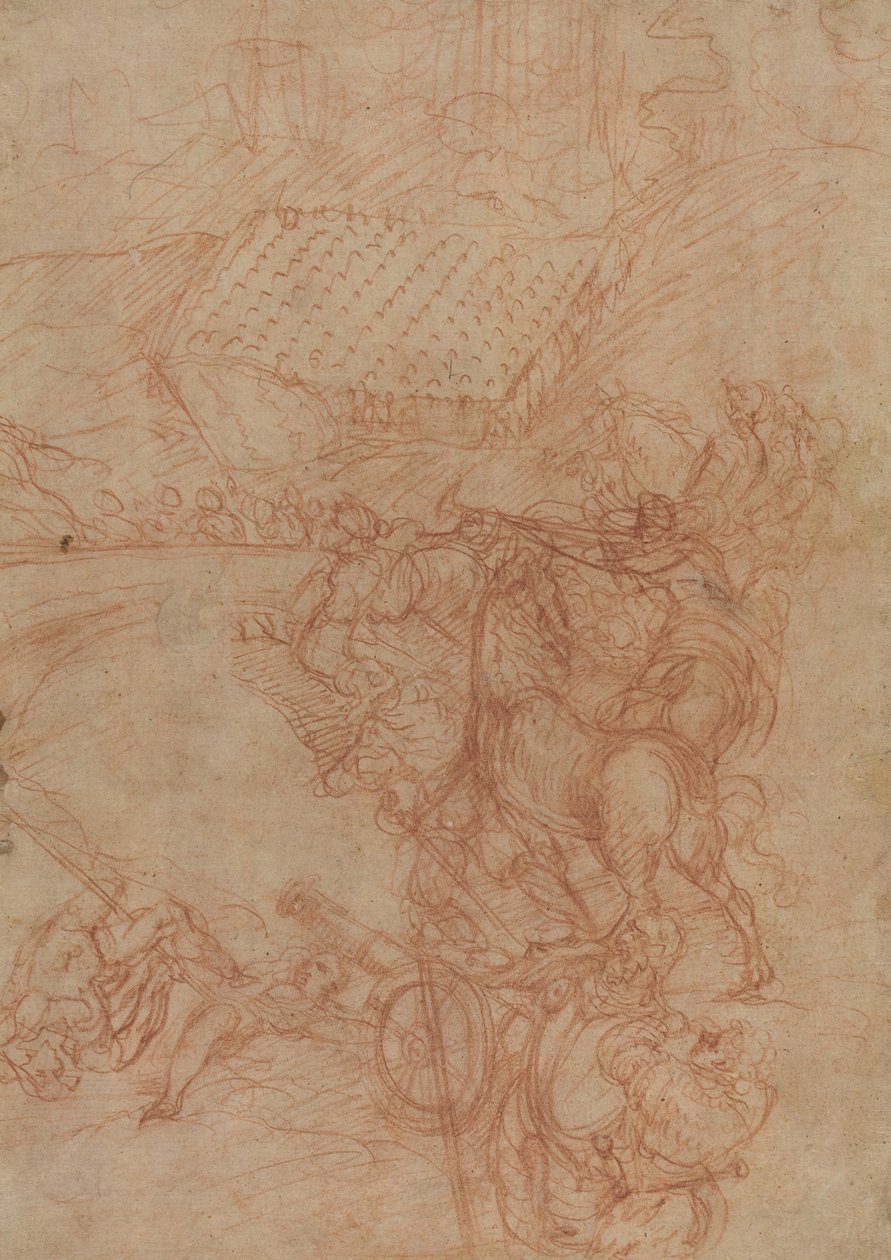 Spoleto Savaşı by Andrea Vicentino after Titian