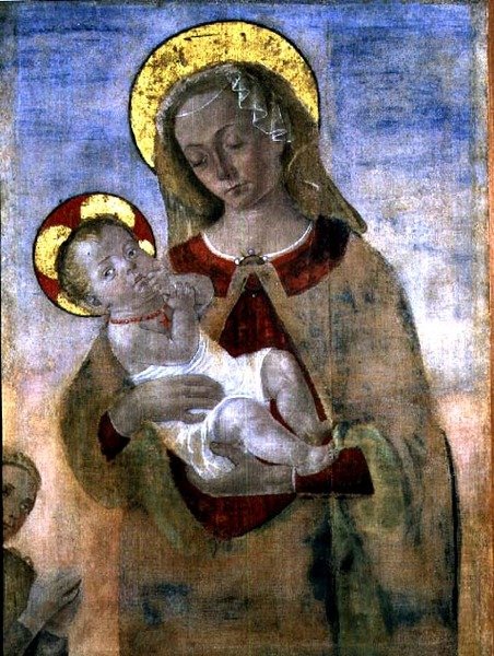 madonna ve çocuk by Andrea del (school of) Verrocchio