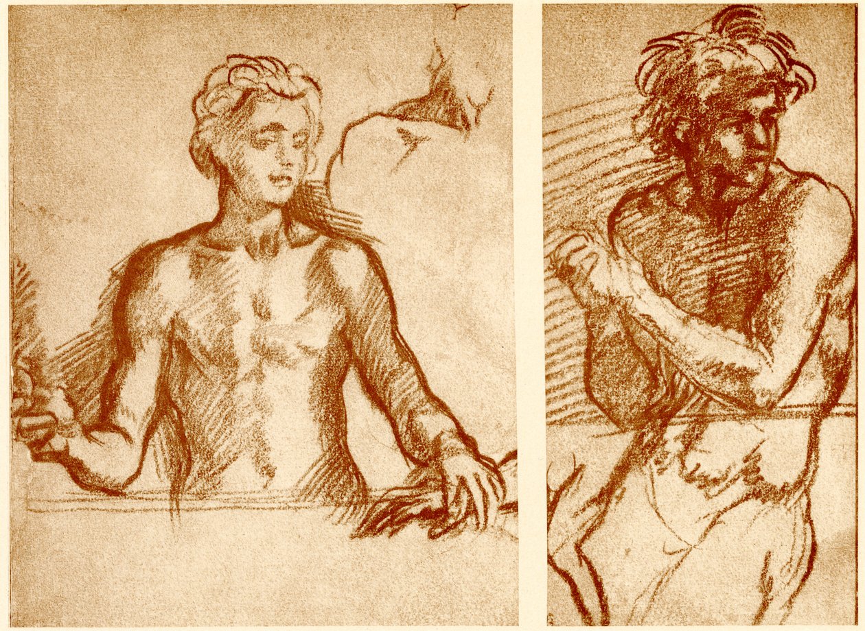 İsa figürü üzerine çalışmalar by Andrea del Sarto