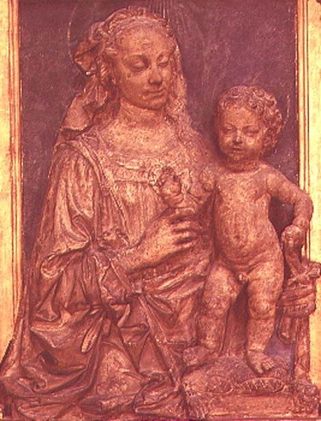 Madonna ve Çocuk (ahşap) by Andrea del Verrocchio