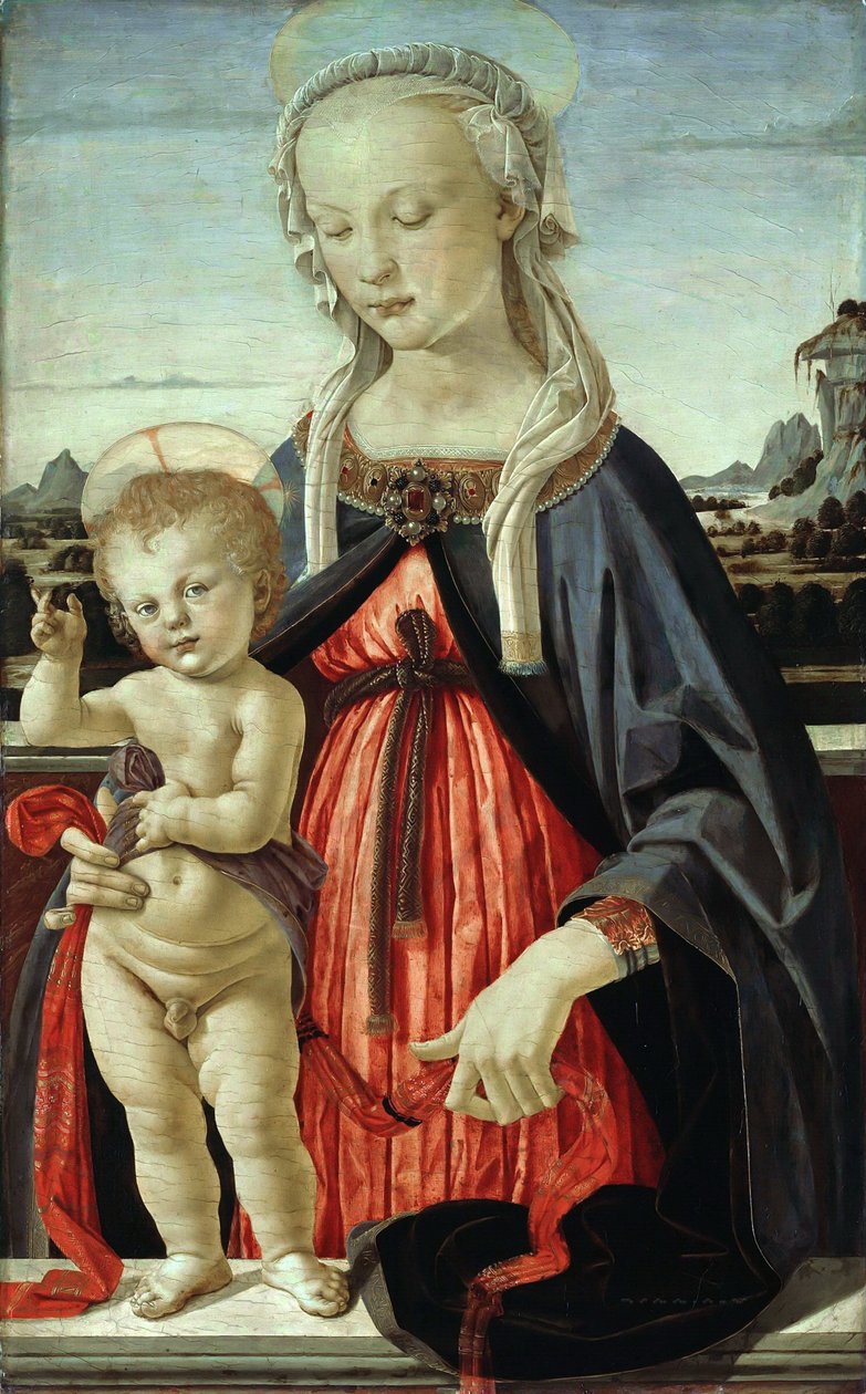 Çocuklu Madonna, yaklaşık 1470. by Andrea del Verrocchio