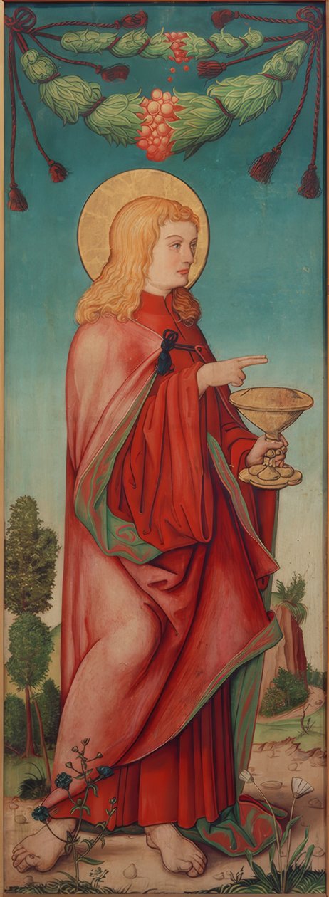 Evangelist John by Andreas Haider