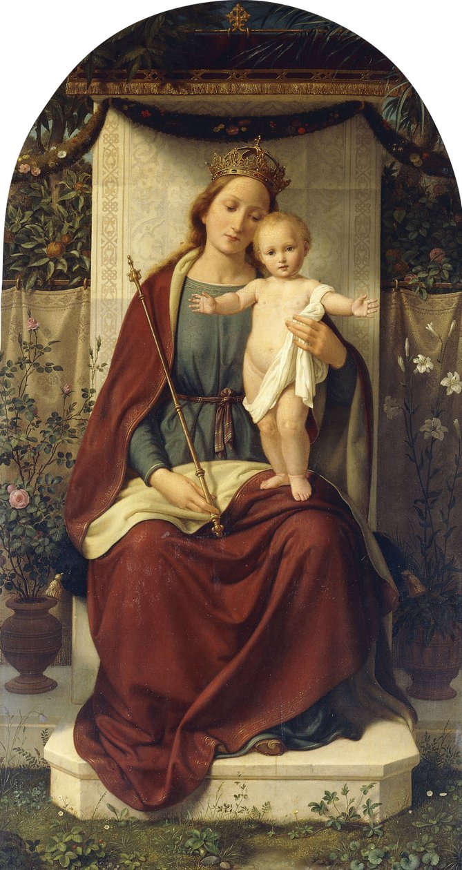 madonna ve çocuk by Andreas Johann Jacob Müller