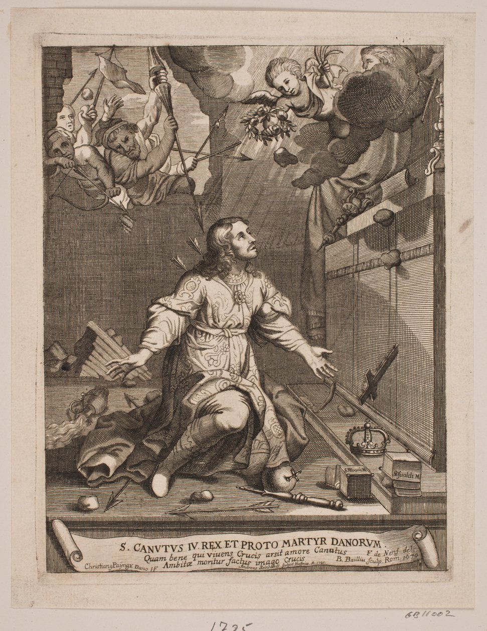Knud the Holy, acı çeken Şehitlik by Andreas Reinhardt