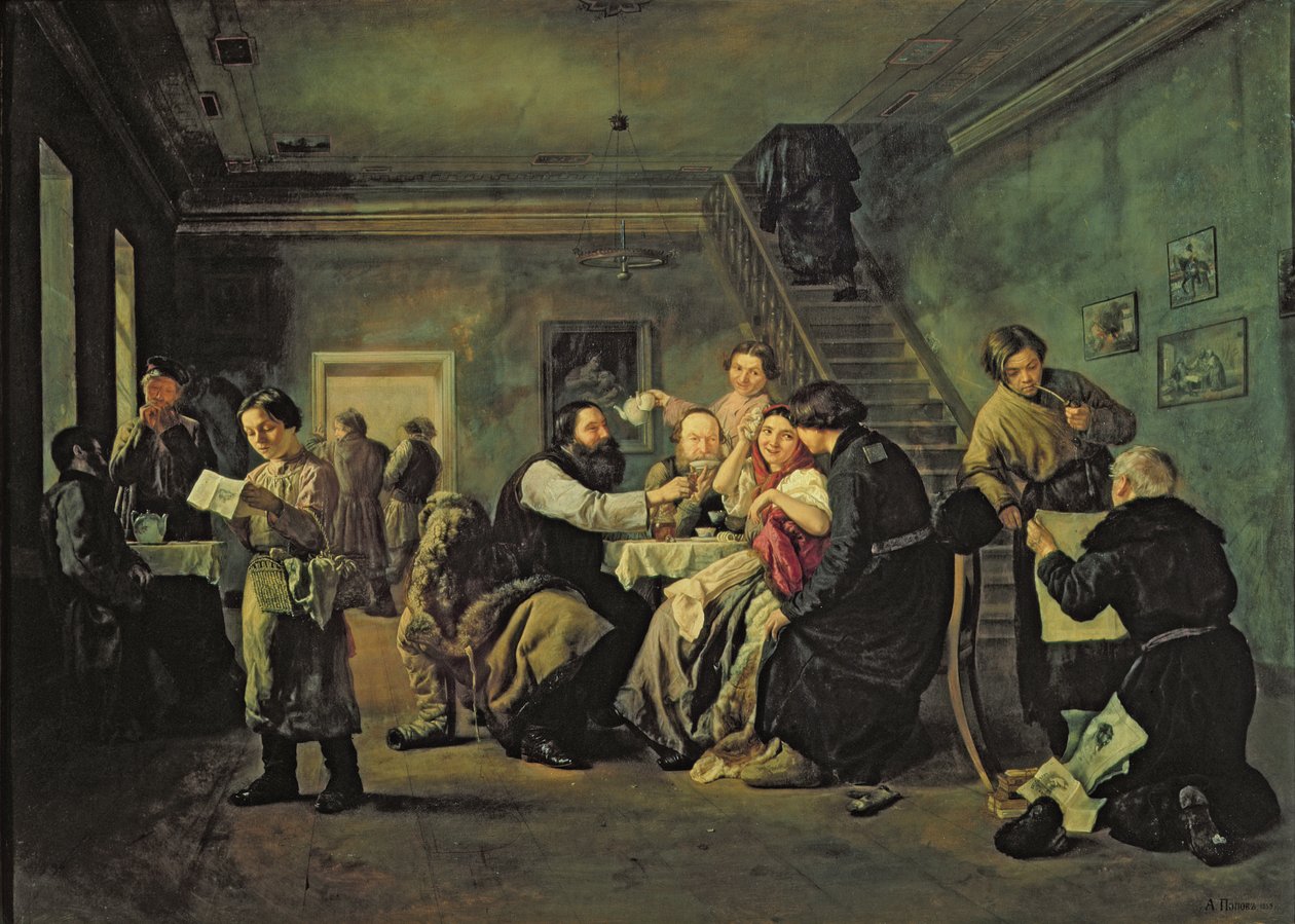 Bir Yemek Evi, 1859 by Andrei Andreevich Popov