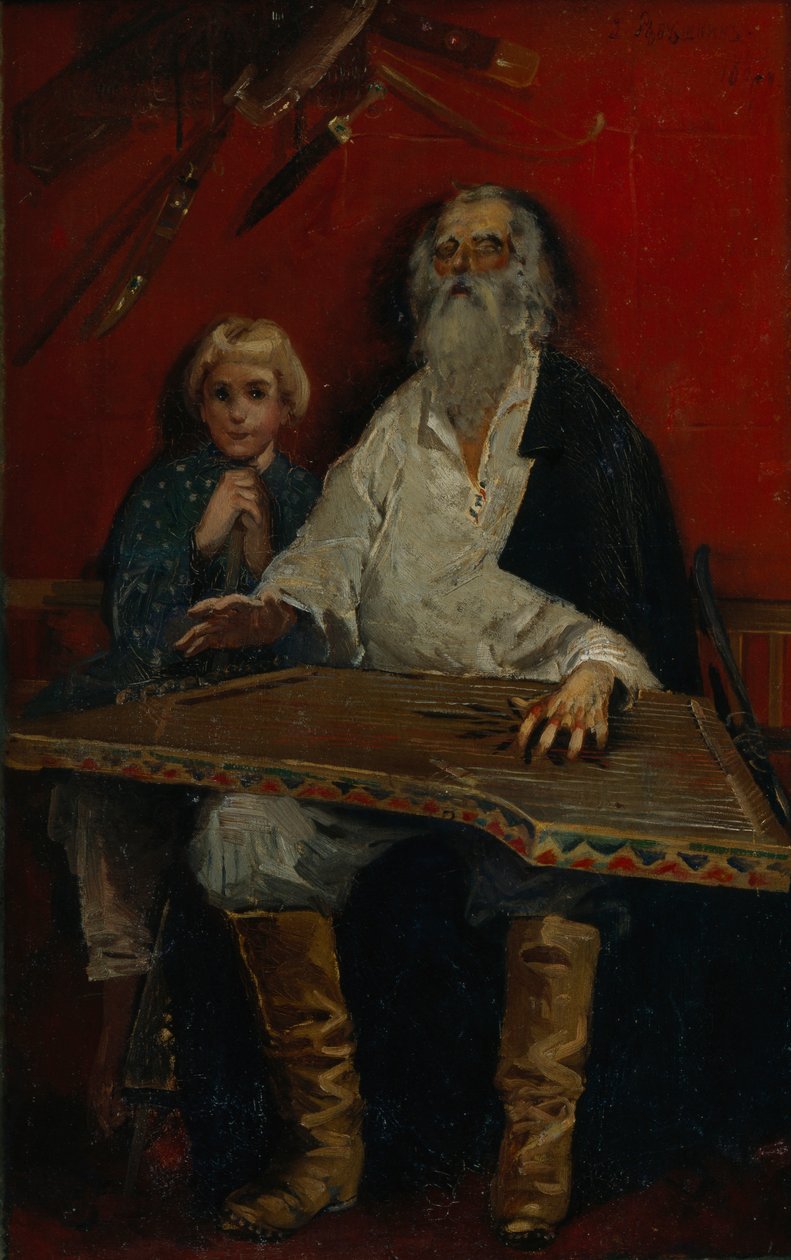 Gusli Oyuncu by Andrei Petrovich Ryabushkin