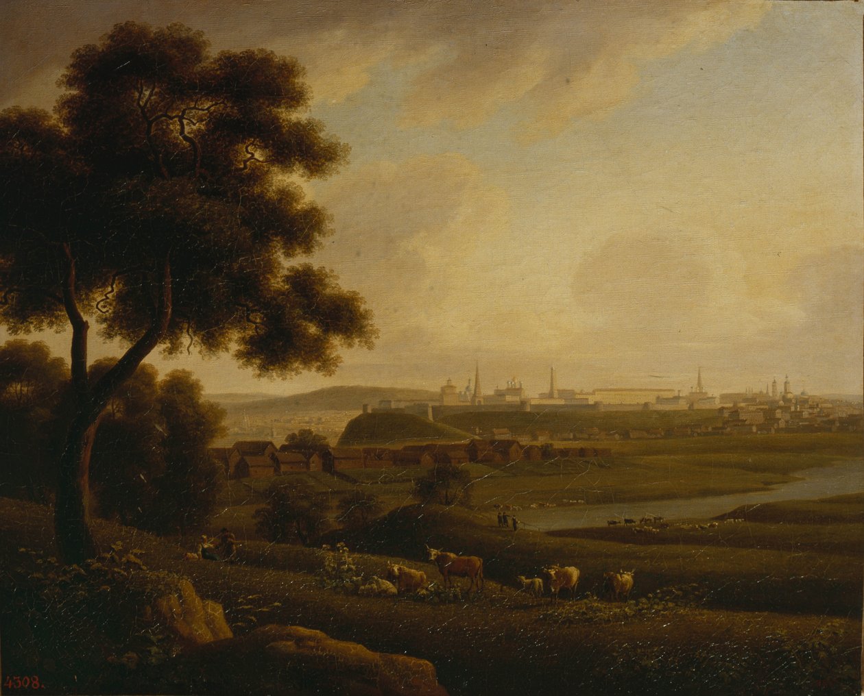 Kazan manzarası, 1816 by Andrei Yefimovich Martynov