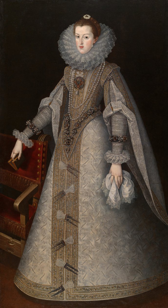 İspanya Kraliçesi Margaret, c. 1610. by Andres Lopez Polanco