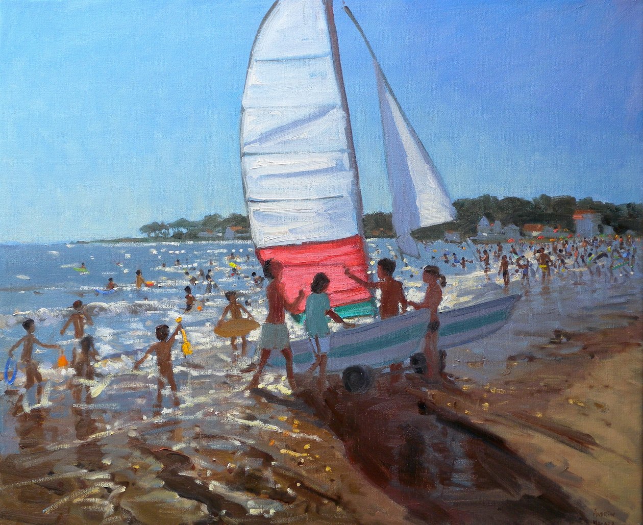 Yelkenli, Palais Sur Mer, 2008 (tuval üzerine yağlı boya) by Andrew Macara