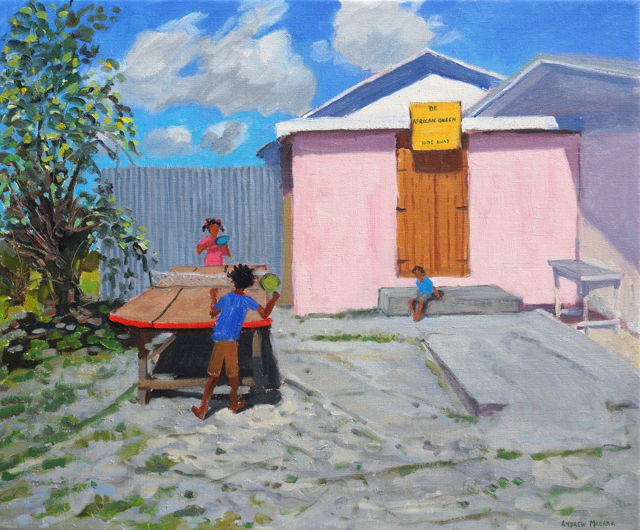 Ping Pong, De African Queen Hideaway ,Barbados.2012, by Andrew Macara