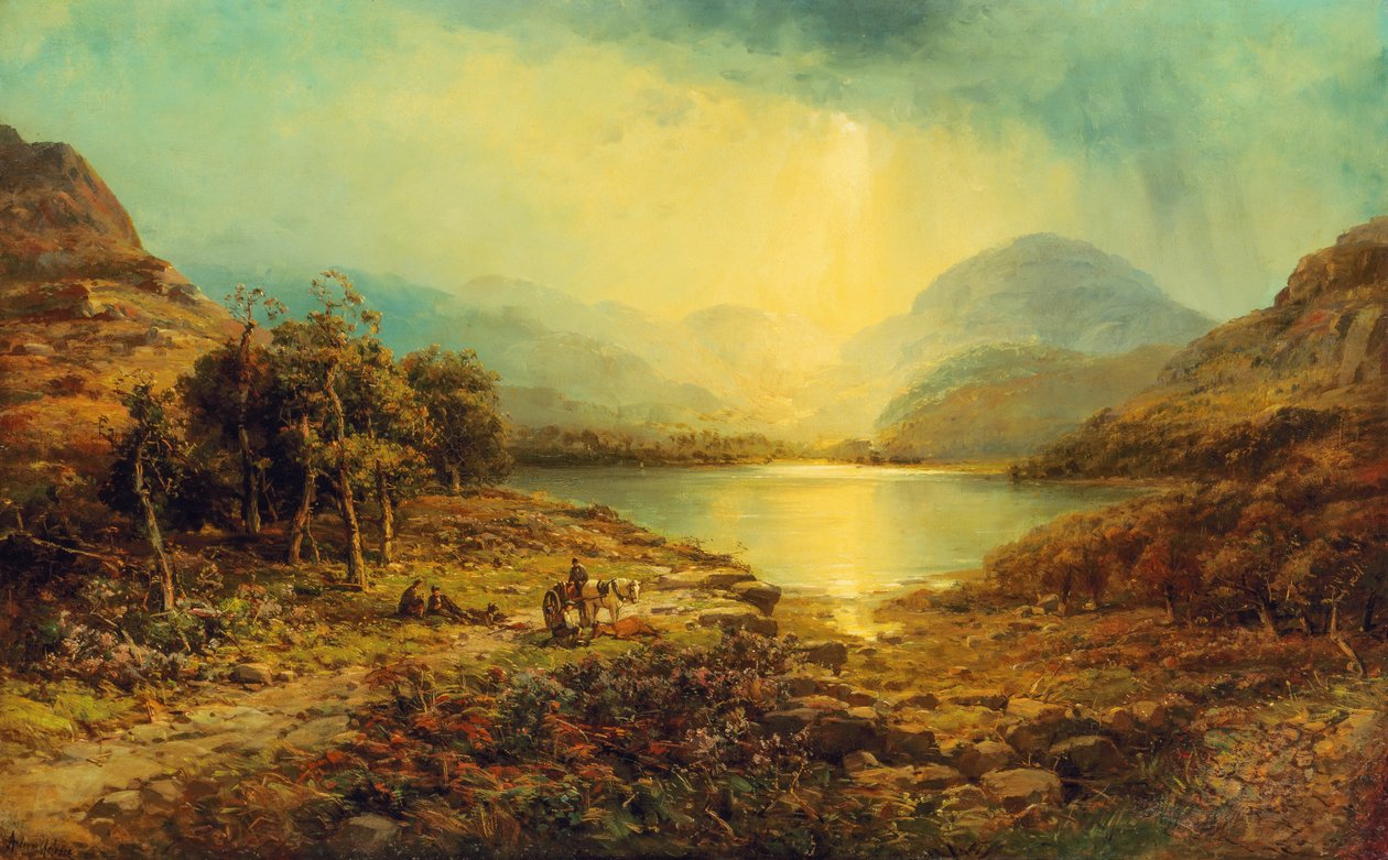Av Partisi (tuval üzerine yağlı boya) by Andrew Melrose