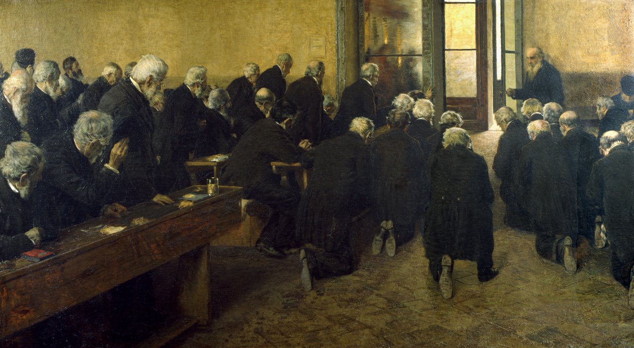 Viaticum, 1884 by Angelo Morbelli