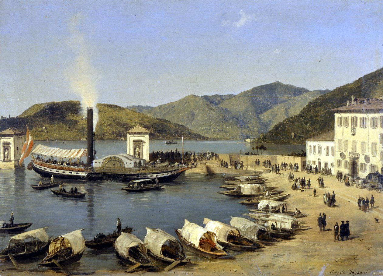 Como Limanı (Como) by Angelo Inganni