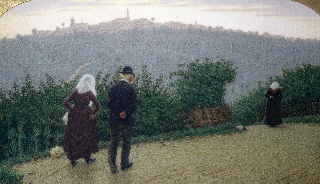 Pazar Şafağı by Angelo Morbelli