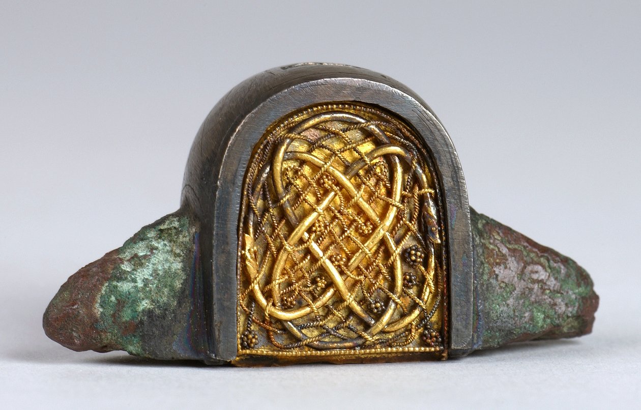 Geç Sakson yüzüğü, muhtemelen c.7. yüzyıl altın detayı 115707 by Anglo Saxon
