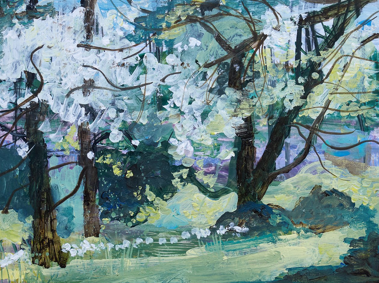 Çiçek Ağaçları, Paxton, 2021 (Akrilik) by Ann Oram