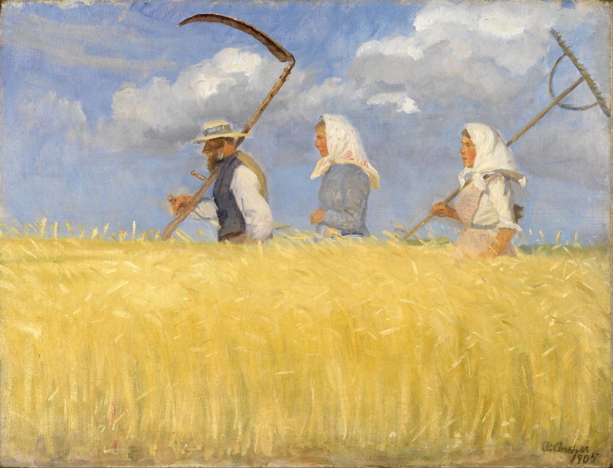 biçerdöverler by Anna Ancher