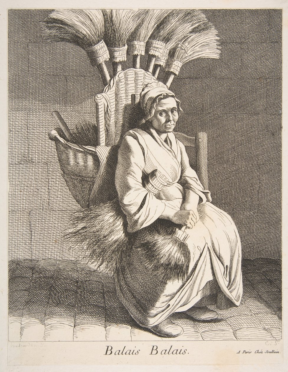 Süpürge Satıcısı, 1737. by Anne Claude Philippe de Caylus
