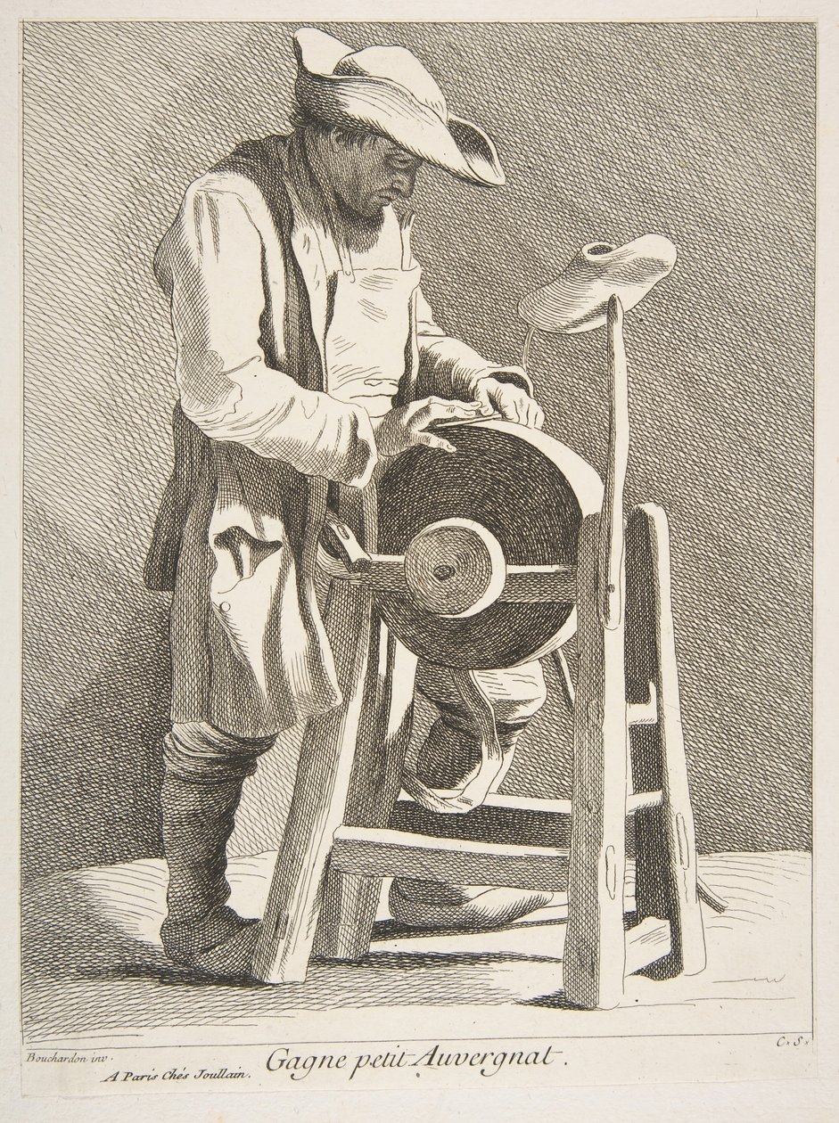 Bıçak Bileyici, 1742. by Anne Claude Philippe de Caylus