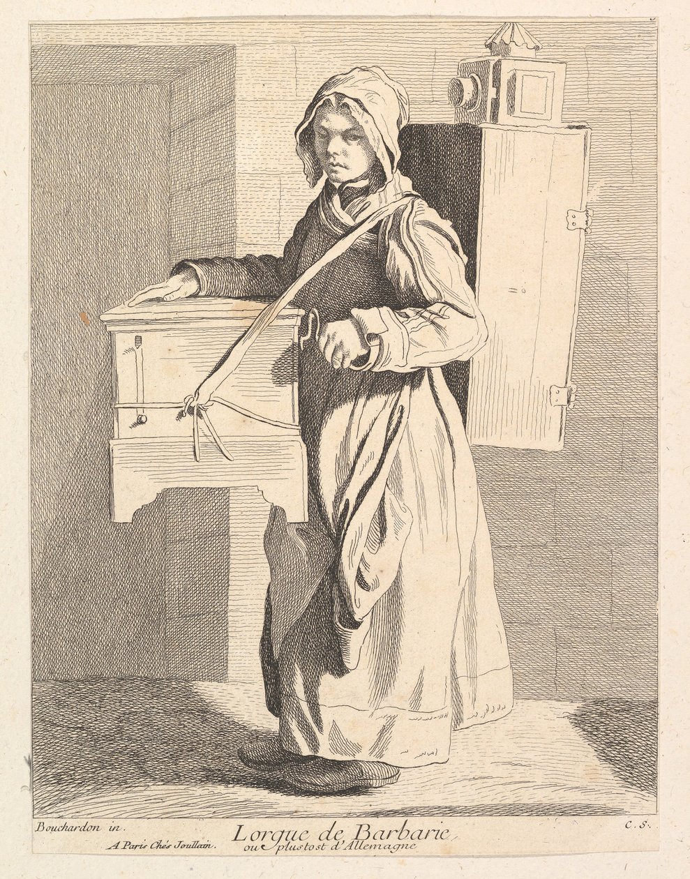 Organ Öğütücü, 1737. by Anne Claude Philippe de Caylus