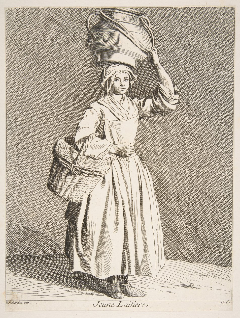 Genç Sütçü Kız, 1737. by Anne Claude Philippe de Caylus