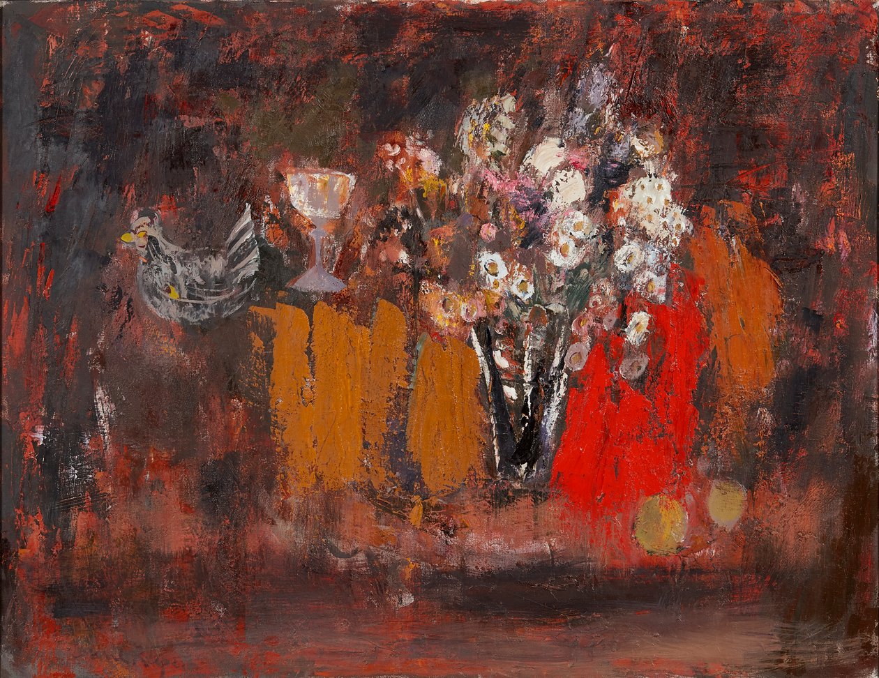 Kurutulmuş Çiçekler (tuval üzerine yağlıboya) by Anne Redpath