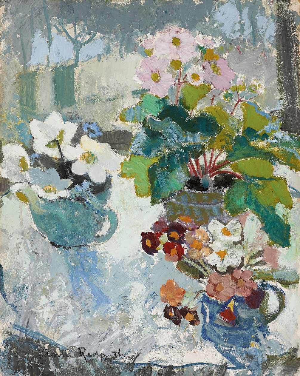 İlk Çiçekler, yak. 1947 (gemide petrol) by Anne Redpath